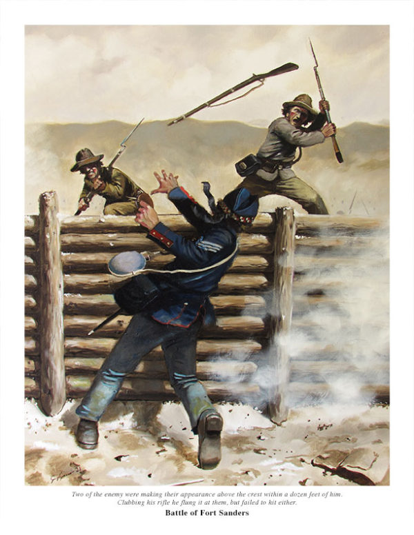 The Battle of Fort Sanders color print